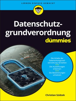 cover image of Datenschutzgrundverordnung f&uuml;r Dummies
